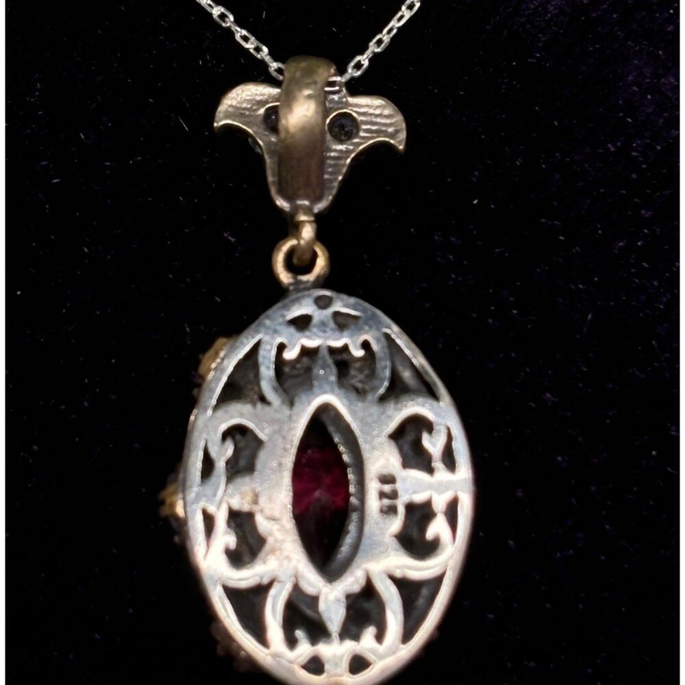925 Sterling Silver Turkish Vintage Jewelry Set for Women,NEW,Antique,Handmade - Picture 5 of 9